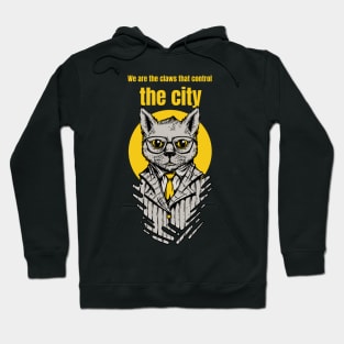 Mafia Cat Design Hoodie